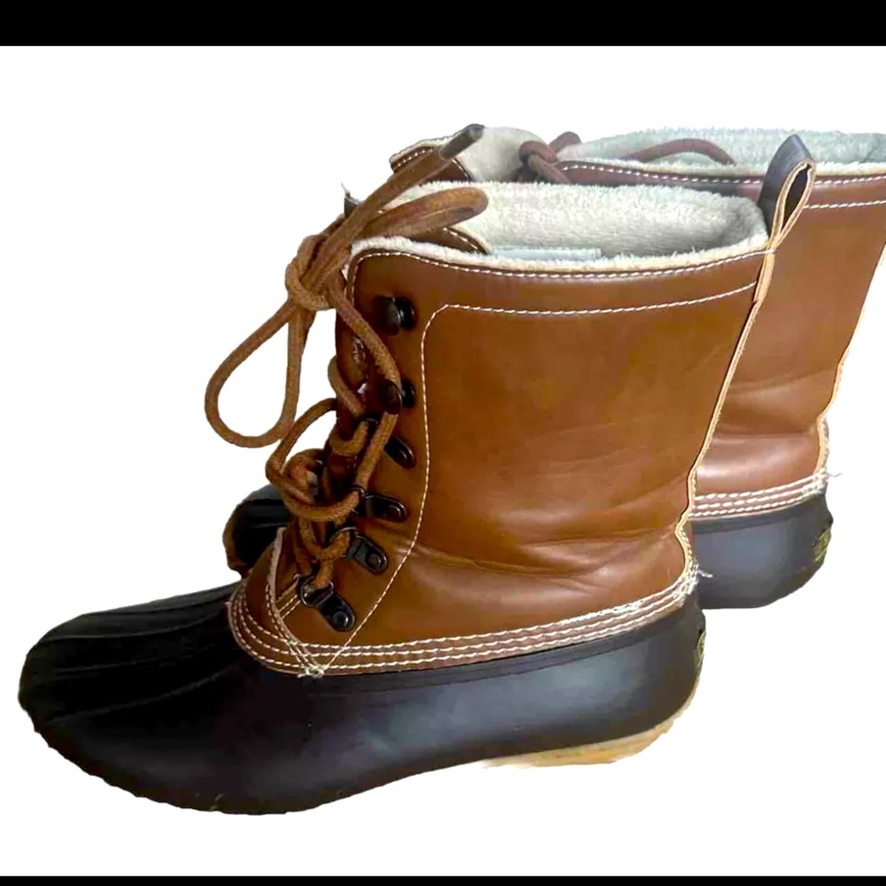 ESPRIT WOMENS Duck Boots BLUE Size 9M Snow Winter Rain Hiking Hunting